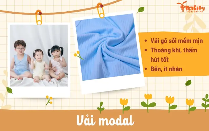 1.3. Vải Modal - Sự lựa chọn cao cấp đem lại sự mịn, khô, thoáng 1.3. Vải Modal - Sự lựa chọn cao cấp đem lại sự mịn, khô, thoáng