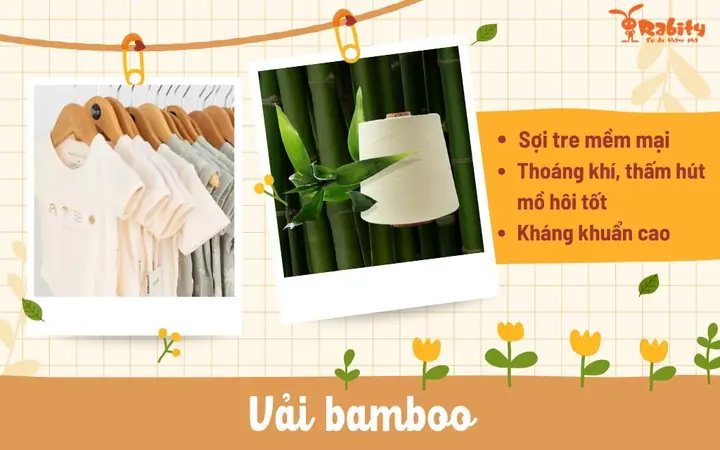 1.2. Vải Bamboo - Thân thiện với môi trường và phù hợp với trẻ sơ sinh 1.2. Vải Bamboo - Thân thiện với môi trường và phù hợp với trẻ sơ sinh