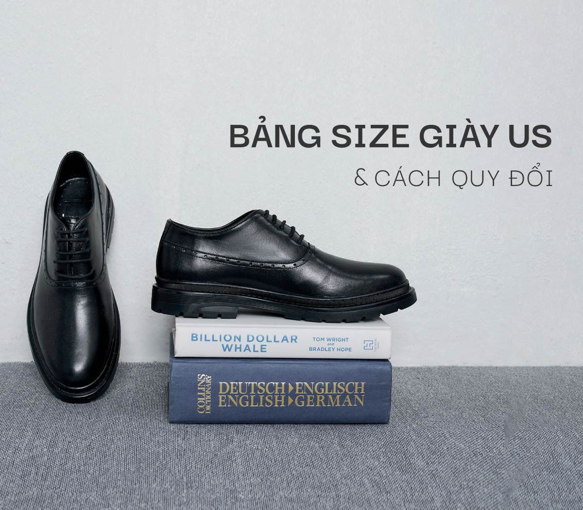 Hình ảnh minh họa bảng quy đổi size giày US sang các hệ khác