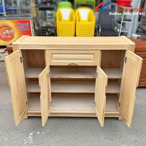 Thanh Lý Tủ Giày Dép Cũ Gỗ Tiện Lợi Mới 99%