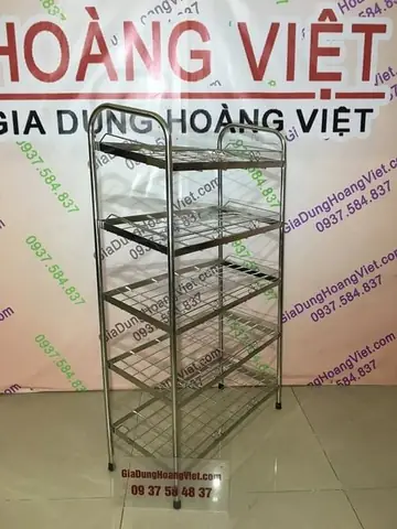 kệ để giày inox đa năng 5 tầng