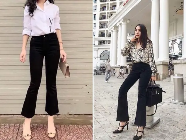 Quần ống loe kết hợp với áo sơ mi – Lựa chọn tinh tế cho mọi hoàn cảnh