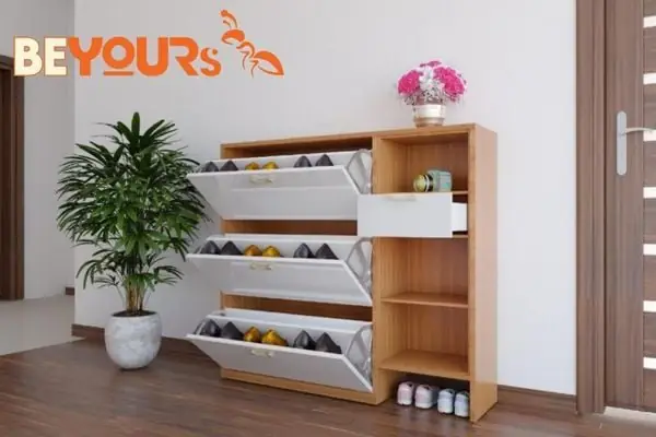 2.2. Sử dụng tủ giày thông minh gỗ tự nhiên