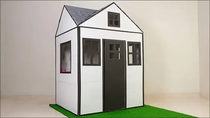 1.1 Cách làm nhà đồ chơi cho bé từ thùng giấy carton siêu đơn giản 1.1 Cách làm nhà đồ chơi cho bé từ thùng giấy carton siêu đơn giản