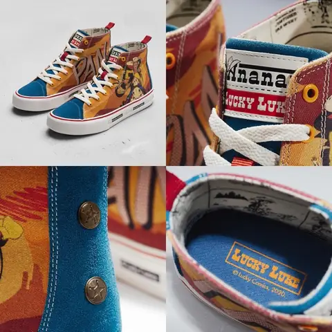 Ananas X Lucky Luke Pattas - High Top - Blue Sunset