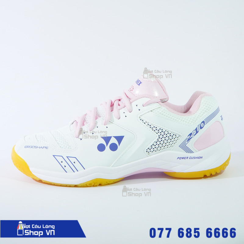 Mô tả thiết kế phối màu xanh hồng của giày cầu lông Yonex SHB210