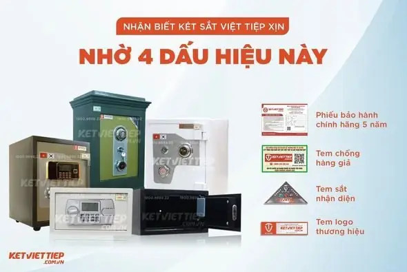 Nhận biết két Việt Tiệp chính hãng thông qua phiếu bảo hành Logo thương hiệu Nhận biết két Việt Tiệp chính hãng thông qua phiếu bảo hành Logo thương hiệu