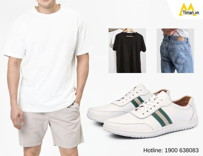Phối đồ đa phong cách cùng giày thể thao nam