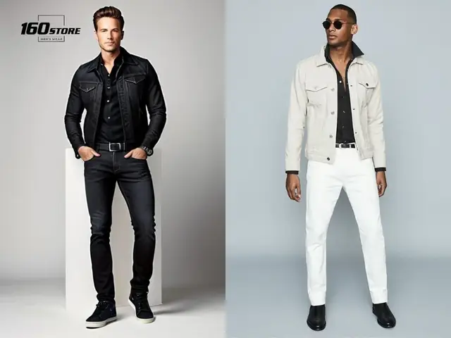 Áo sơ mi cùng áo khoác denim bụi bặm, cá tính Áo sơ mi cùng áo khoác denim bụi bặm, cá tính