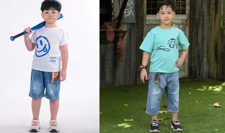 1.14 Phối áo thun mặc cùng quần lửng 1.14 Phối áo thun mặc cùng quần lửng