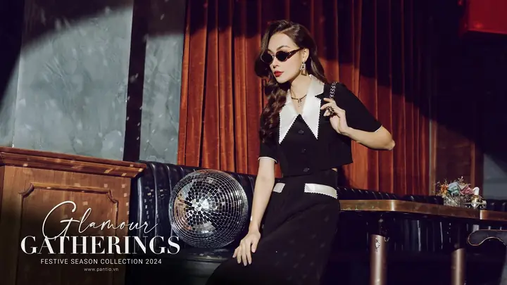 1. Phối đầm đen với phụ kiện có màu sắc thật bắt mắt 1. Phối đầm đen với phụ kiện có màu sắc thật bắt mắt