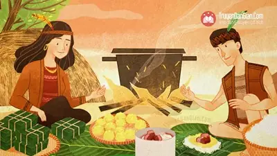 Sự Tích Bánh Chưng – Bánh Giầy (hay Còn Gọi Sự Tích Bánh Chưng [1] Bánh Dày [2]) Giải Thích Nguồn Gốc Của Hai Thứ Bánh Cổ Truyền Và Phản Ánh Quan Niệm Sơ Khai Của Người Xưa Về Vũ Trụ: Trời Tròn, Đất Vuông. Ngoài Ra, Cũng Như Nhiều Truyện Cổ Dân Gian Khác, Câu Chuyện Có Ý Nghĩa Giáo Dục Sâu Sắc Về Nền Tảng Đạo Đức Của Dân Tộc: Đó Là Tình Cảm Gắn Bó Thiết Tha Với Tổ Tông, Với Cội Nguồn Dân Tộc Và Lòng Thành Kính Biết Ơn Đời Đời Tổ Tiên, Ông Cha Chúng Ta Đã Gây Dựng Lên Non Sông Đất Nước. Uống Nước Nhớ Nguồn – Tục Ngữ Việt Nam –