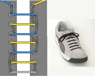 Cách thắt dây giày kiểu buộc vòng số nút chẵn đẹp Cách thắt dây giày kiểu buộc vòng số nút chẵn đẹp