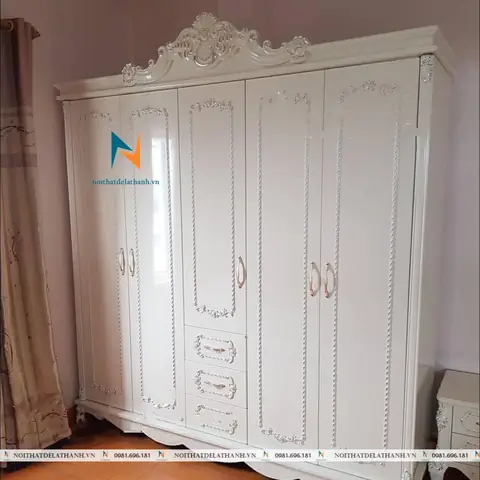 Tủ Tân Cổ Điển 5 Cánh