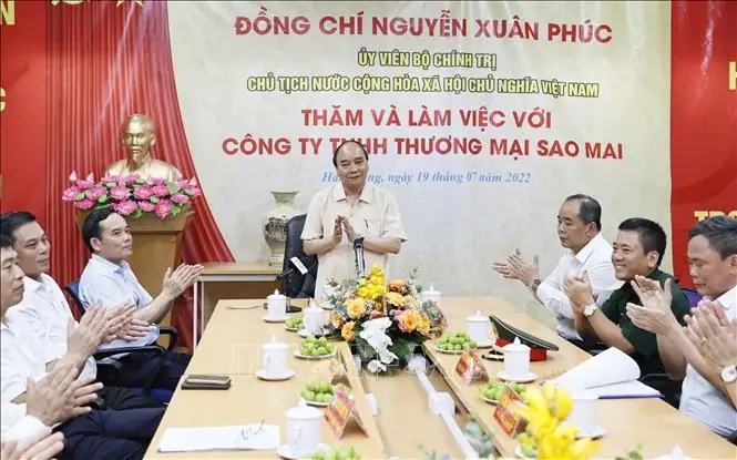 Chủ Tịch Nước Thăm Mô Hình Sản Xuất Kinh Doanh Dệt May Hiệu Quả Tại Hải Phòng
